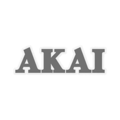 Akai (black) (Logo) STICKER Vinyl Kiss-Cut Decal 3 Inch Transparent - The Sticker Space