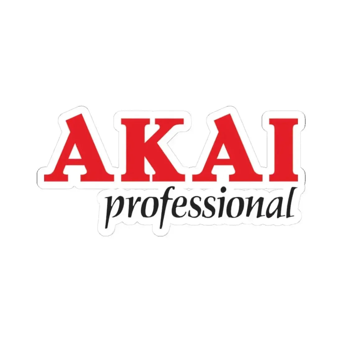 Akai Professional (old) (Logo) STICKER Vinyl Kiss-Cut Decal 3 Inch White - The Sticker Space