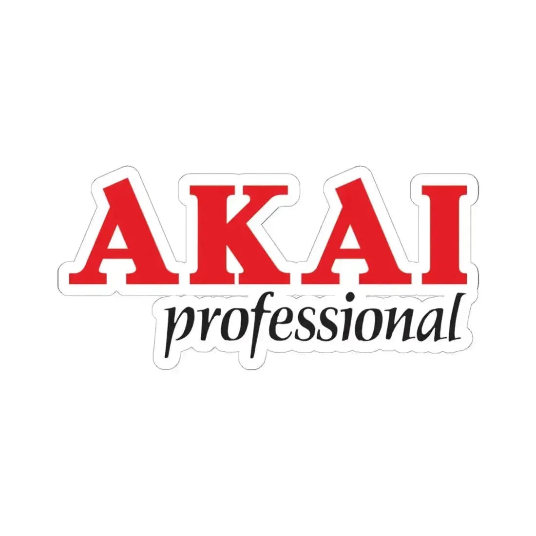 Akai Professional (old) (Logo) STICKER Vinyl Kiss-Cut Decal 6 Inch White - The Sticker Space