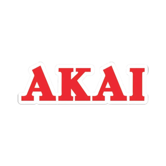 Akai (red) (Logo) STICKER Vinyl Kiss-Cut Decal 2 Inch White - The Sticker Space