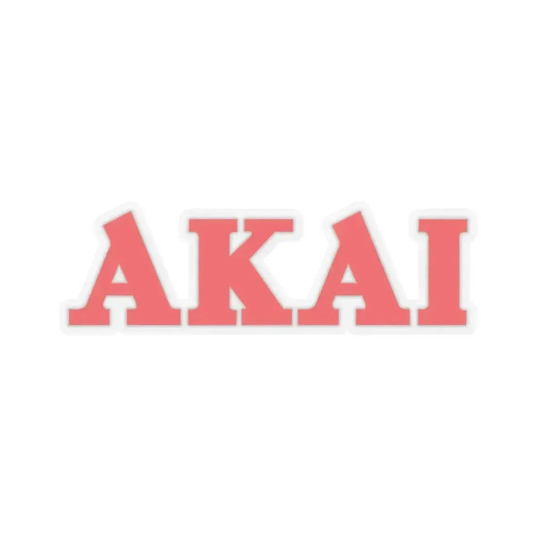 Akai (red) (Logo) STICKER Vinyl Kiss-Cut Decal 3 Inch Transparent - The Sticker Space