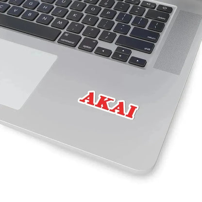 Akai (red) (Logo) STICKER Vinyl Kiss-Cut Decal - The Sticker Space