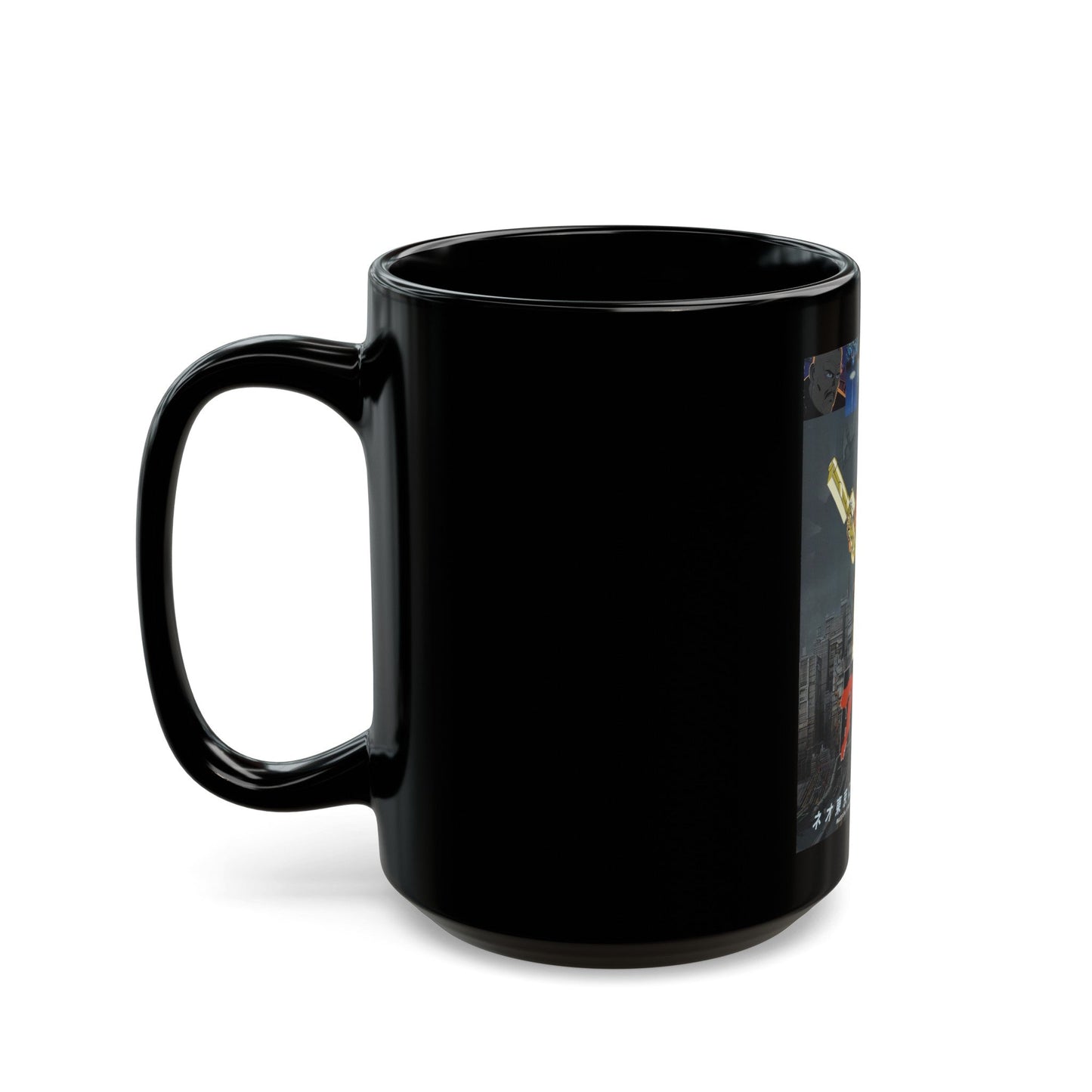 AKIRA 1988 Movie Poster - Black Coffee Mug-The Sticker Space