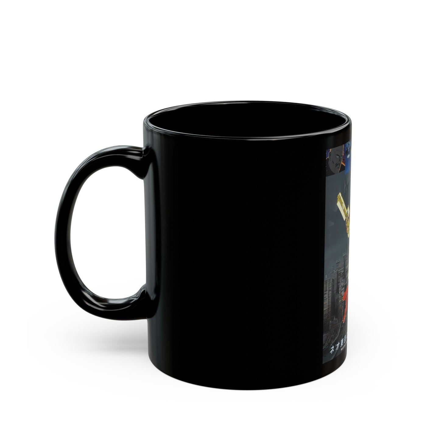 AKIRA 1988 Movie Poster - Black Coffee Mug-The Sticker Space