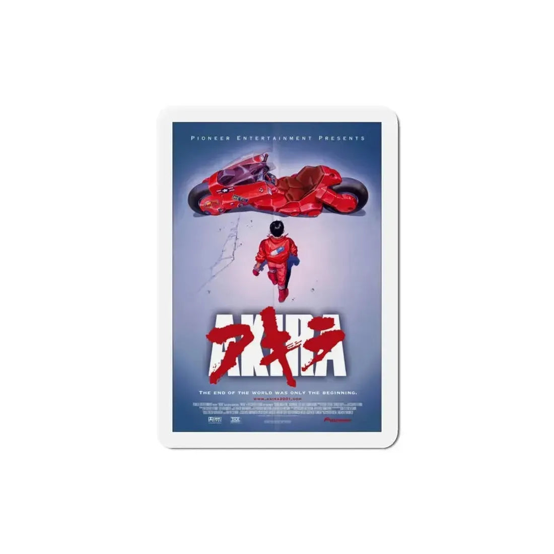Akira 1988 Movie Poster Refrigerator Magnet 3 Inch - The Sticker Space
