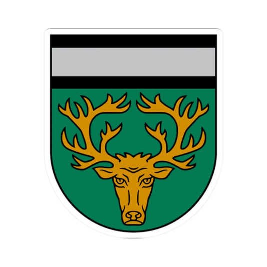 Akniste COA (Latvia) (Coat of Arms) STICKER Vinyl Kiss-Cut Decal 2 Inch White - The Sticker Space