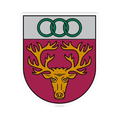 Aknīstes novads COA (Latvia) (Coat of Arms) STICKER Vinyl Kiss-Cut Decal 2 Inch White - The Sticker Space
