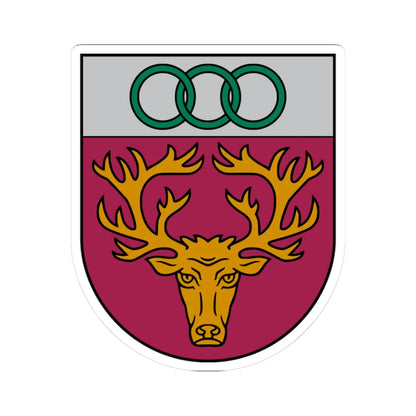 Aknīstes novads COA (Latvia) (Coat of Arms) STICKER Vinyl Kiss-Cut Decal 3 Inch White - The Sticker Space