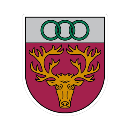 Aknīstes novads COA (Latvia) (Coat of Arms) STICKER Vinyl Kiss-Cut Decal 4 Inch White - The Sticker Space