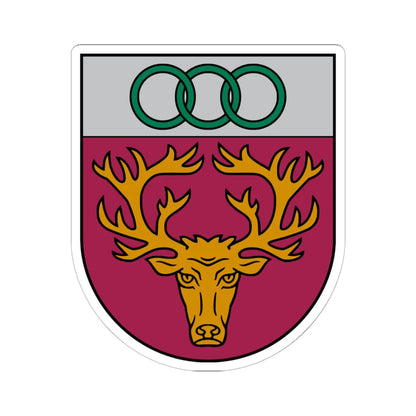 Aknīstes novads COA (Latvia) (Coat of Arms) STICKER Vinyl Kiss-Cut Decal 6 Inch White - The Sticker Space