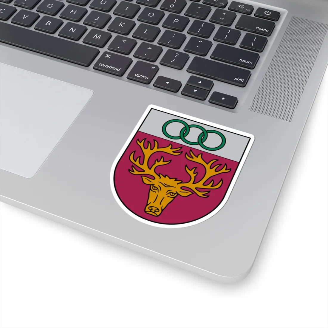 Aknīstes novads COA (Latvia) (Coat of Arms) STICKER Vinyl Kiss-Cut Decal - The Sticker Space