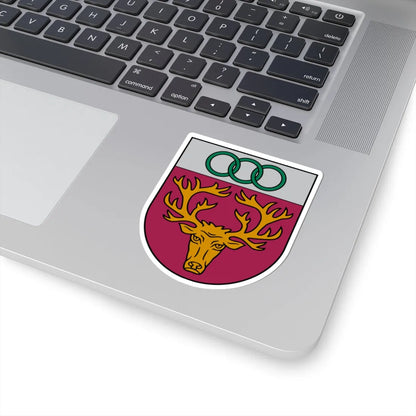 Aknīstes novads COA (Latvia) (Coat of Arms) STICKER Vinyl Kiss-Cut Decal - The Sticker Space