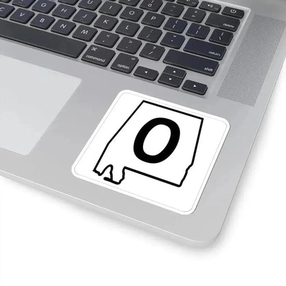 Alabama 0 1960 template (Alabama) (Road Sign) STICKER Vinyl Kiss-Cut Decal - The Sticker Space
