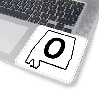 Alabama 0 1960 template (Alabama) (Road Sign) STICKER Vinyl Kiss-Cut Decal - The Sticker Space