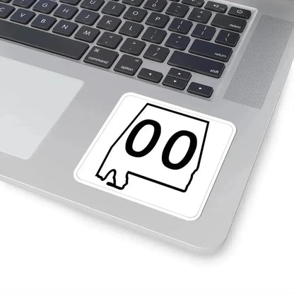 Alabama 00 1960 template (Alabama) (Road Sign) STICKER Vinyl Kiss-Cut Decal - The Sticker Space