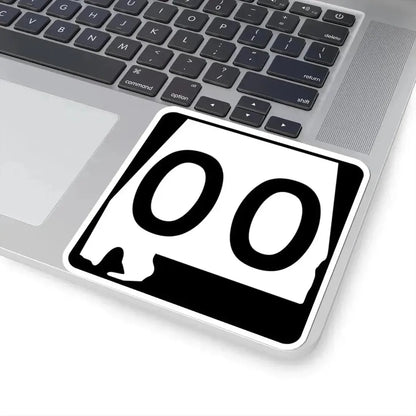 Alabama 00 Template (Alabama) (Road Sign) STICKER Vinyl Kiss-Cut Decal - The Sticker Space