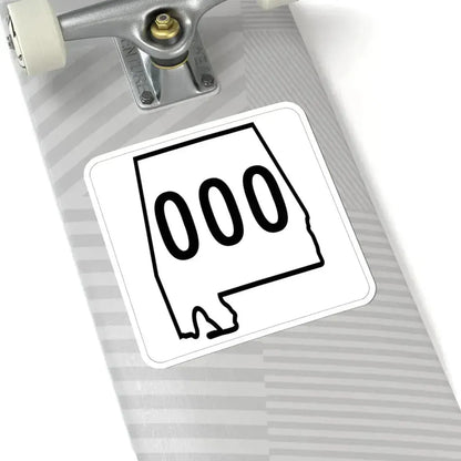 Alabama 000 1960 template (Alabama) (Road Sign) STICKER Vinyl Kiss-Cut Decal - The Sticker Space