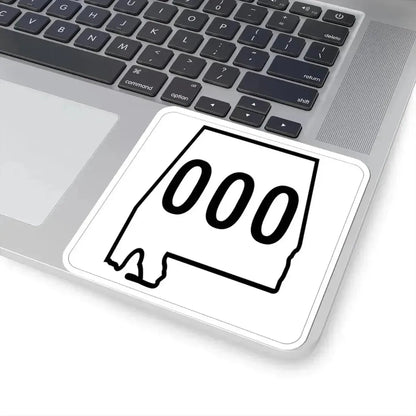 Alabama 000 1960 template (Alabama) (Road Sign) STICKER Vinyl Kiss-Cut Decal - The Sticker Space