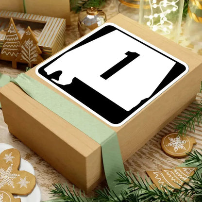 Alabama 1 (Alabama) (Road Sign) STICKER Vinyl Kiss-Cut Decal - The Sticker Space