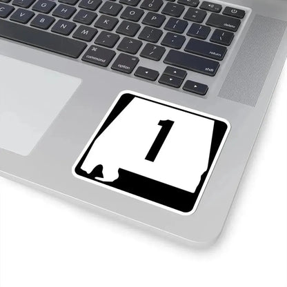 Alabama 1 (Alabama) (Road Sign) STICKER Vinyl Kiss-Cut Decal - The Sticker Space