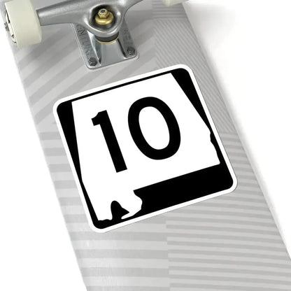 Alabama 10 (Alabama) (Road Sign) STICKER Vinyl Kiss-Cut Decal - The Sticker Space