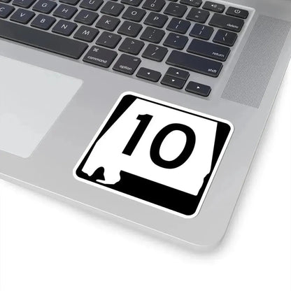 Alabama 10 (Alabama) (Road Sign) STICKER Vinyl Kiss-Cut Decal - The Sticker Space