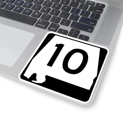 Alabama 10 (Alabama) (Road Sign) STICKER Vinyl Kiss-Cut Decal - The Sticker Space