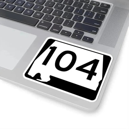 Alabama 104 (Alabama) (Road Sign) STICKER Vinyl Kiss-Cut Decal - The Sticker Space
