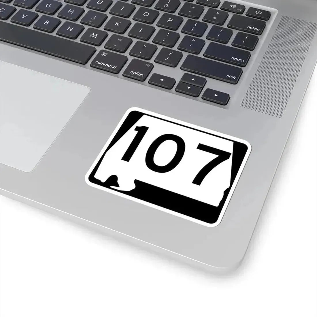 Alabama 107 (Alabama) (Road Sign) STICKER Vinyl Kiss-Cut Decal - The Sticker Space