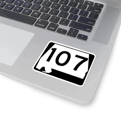 Alabama 107 (Alabama) (Road Sign) STICKER Vinyl Kiss-Cut Decal - The Sticker Space