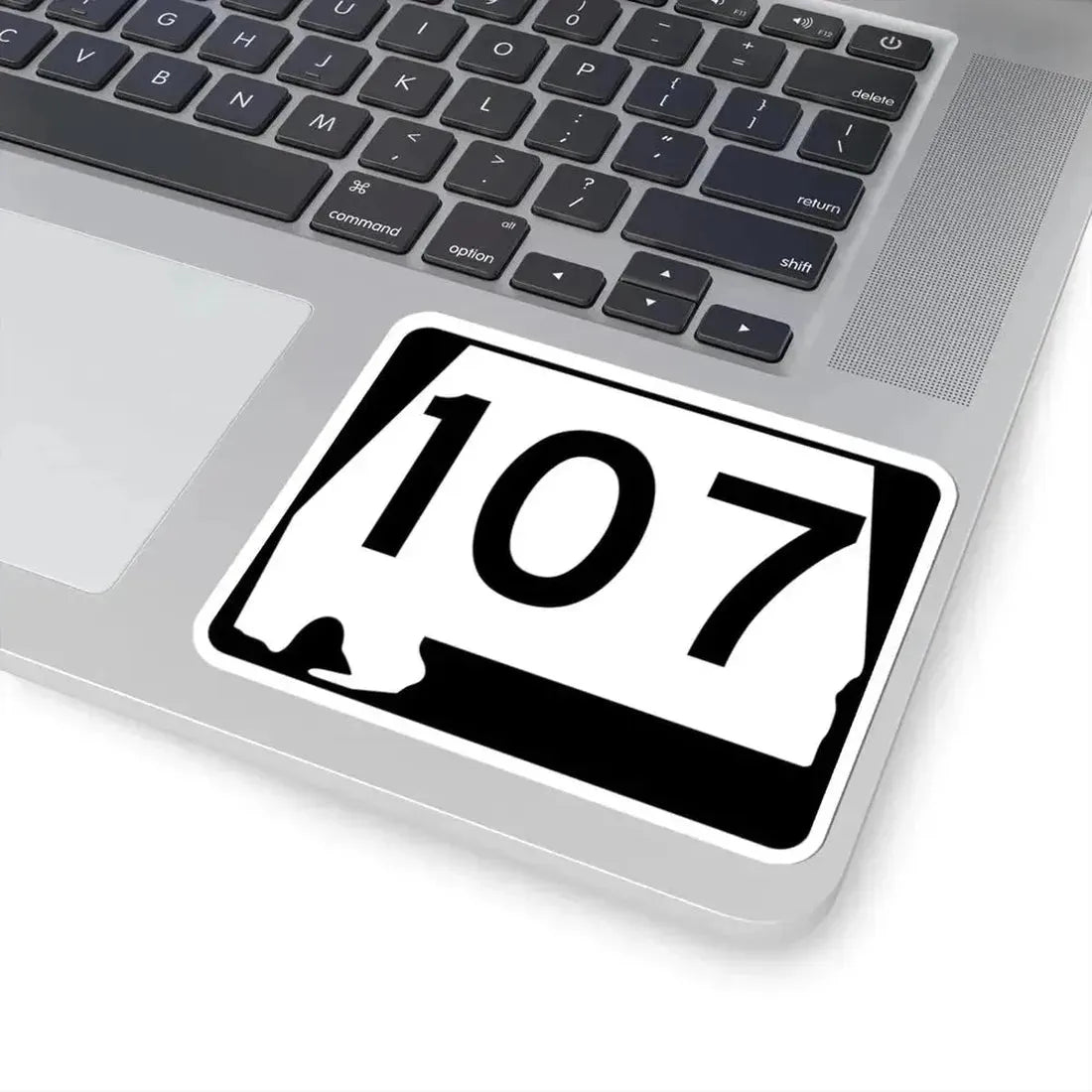 Alabama 107 (Alabama) (Road Sign) STICKER Vinyl Kiss-Cut Decal - The Sticker Space