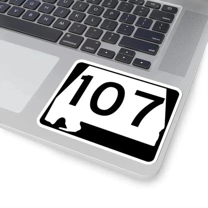 Alabama 107 (Alabama) (Road Sign) STICKER Vinyl Kiss-Cut Decal - The Sticker Space