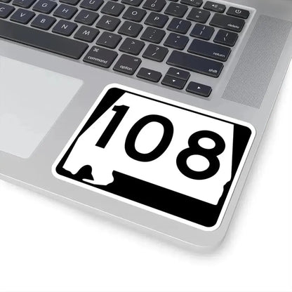 Alabama 108 (Alabama) (Road Sign) STICKER Vinyl Kiss-Cut Decal - The Sticker Space