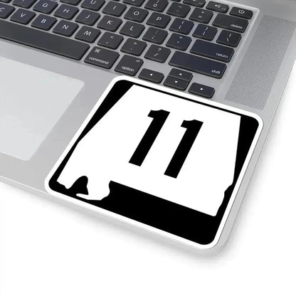 Alabama 11 (Alabama) (Road Sign) STICKER Vinyl Kiss-Cut Decal - The Sticker Space