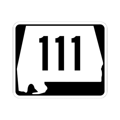 Alabama 111 (Alabama) (Road Sign) STICKER Vinyl Kiss-Cut Decal 6 Inch White - The Sticker Space