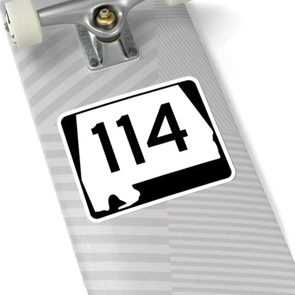 Alabama 114 (Alabama) (Road Sign) STICKER Vinyl Kiss-Cut Decal - The Sticker Space