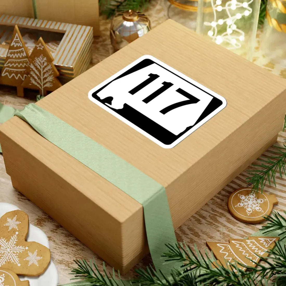 Alabama 117 (Alabama) (Road Sign) STICKER Vinyl Kiss-Cut Decal - The Sticker Space