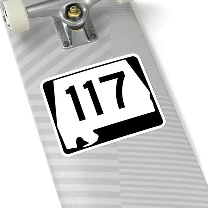 Alabama 117 (Alabama) (Road Sign) STICKER Vinyl Kiss-Cut Decal - The Sticker Space