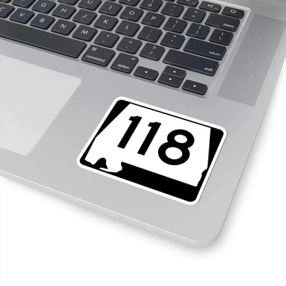 Alabama 118 (Alabama) (Road Sign) STICKER Vinyl Kiss-Cut Decal - The Sticker Space