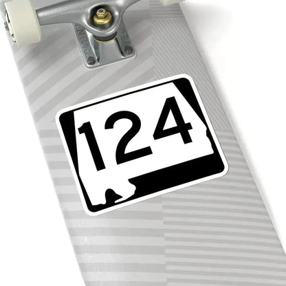 Alabama 124 (Alabama) (Road Sign) STICKER Vinyl Kiss-Cut Decal - The Sticker Space