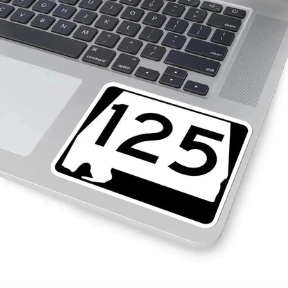 Alabama 125 (Alabama) (Road Sign) STICKER Vinyl Kiss-Cut Decal - The Sticker Space