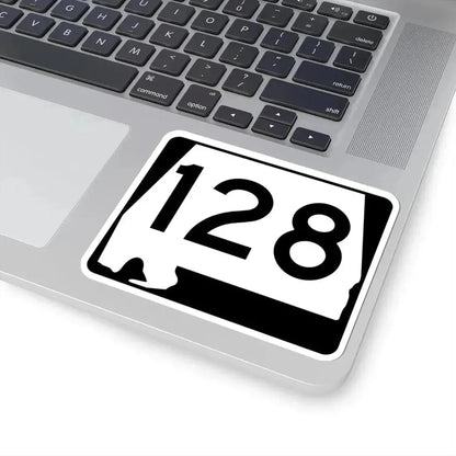 Alabama 128 (Alabama) (Road Sign) STICKER Vinyl Kiss-Cut Decal - The Sticker Space