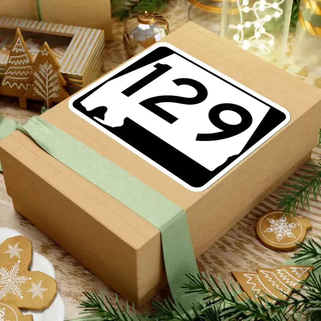 Alabama 129 (Alabama) (Road Sign) STICKER Vinyl Kiss-Cut Decal - The Sticker Space