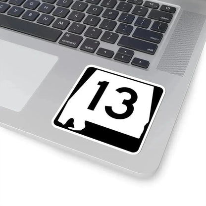 Alabama 13 (Alabama) (Road Sign) STICKER Vinyl Kiss-Cut Decal - The Sticker Space
