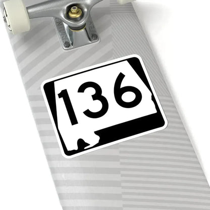 Alabama 136 (Alabama) (Road Sign) STICKER Vinyl Kiss-Cut Decal - The Sticker Space
