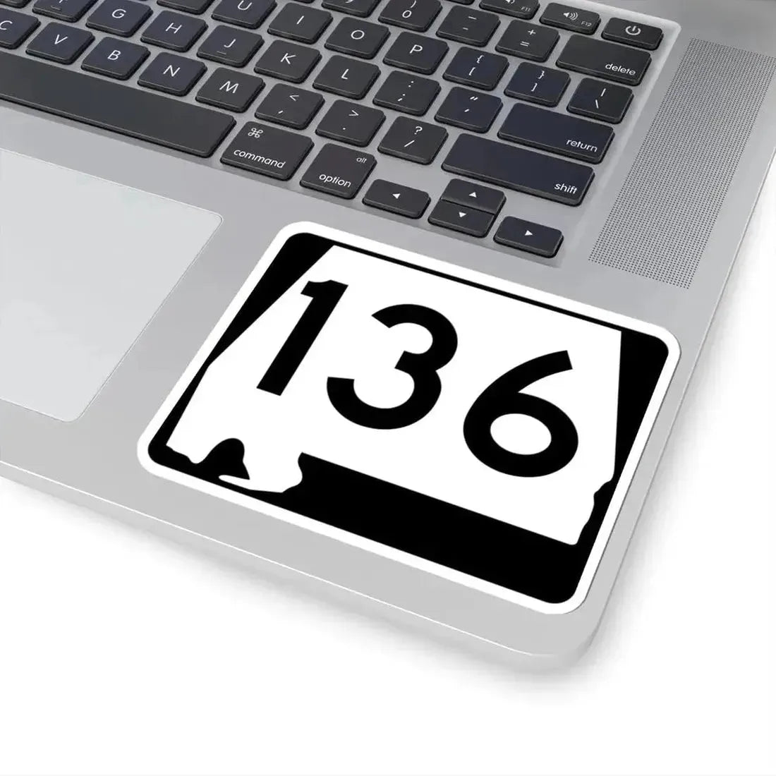 Alabama 136 (Alabama) (Road Sign) STICKER Vinyl Kiss-Cut Decal - The Sticker Space