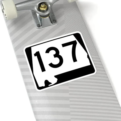 Alabama 137 (Alabama) (Road Sign) STICKER Vinyl Kiss-Cut Decal - The Sticker Space