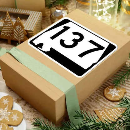 Alabama 137 (Alabama) (Road Sign) STICKER Vinyl Kiss-Cut Decal - The Sticker Space