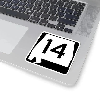 Alabama 14 (Alabama) (Road Sign) STICKER Vinyl Kiss-Cut Decal - The Sticker Space