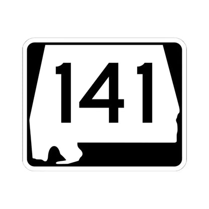 Alabama 141 (Alabama) (Road Sign) STICKER Vinyl Kiss-Cut Decal 6 Inch White - The Sticker Space